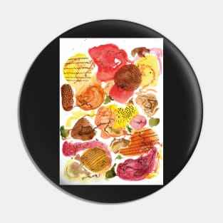 Autumnal Abstract Pin