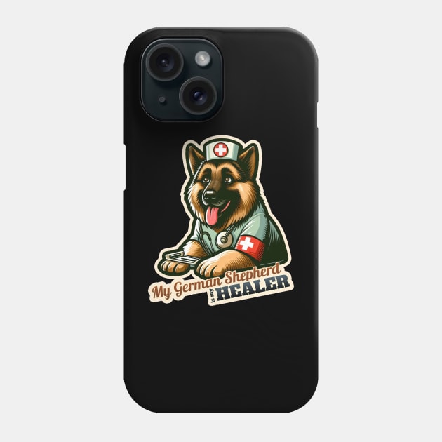 German Shepherd nurse Phone Case by k9-tee