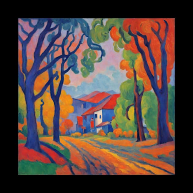 my hometown les Fauves fauvism art by cloudviewv2