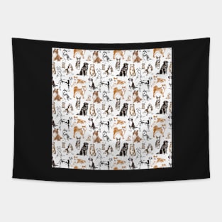 Cute hand-drawn pencil dog Tapestry