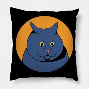 Funny Animal Graphic Design - Scared Cat Pillow