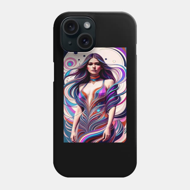 Abstract Fashion Style Female Model Art Phone Case by joolsd1@gmail.com