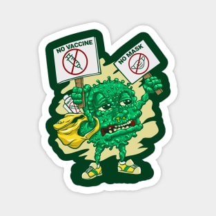 Virus Protest Magnet