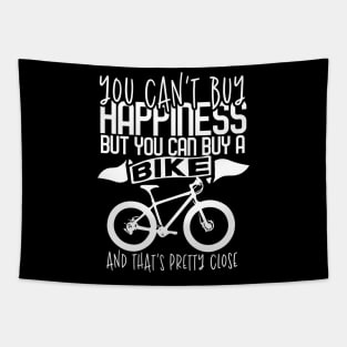 You Can't Buy Happiness But You Can Buy A Bike Tapestry