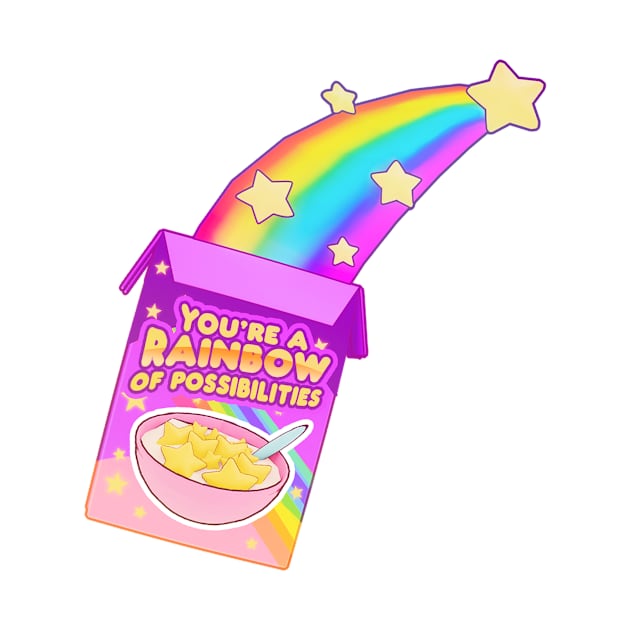 You are a rainbow of possibilities cereal by VelvepeachShop