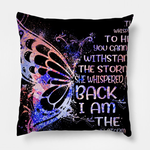 April Girl They Whispered To Her You Cannot Withstand The Storm She Whispered Back I Am The Storm Tshirt Funny Gifts Woman Pillow by Dianeursusla Clothes