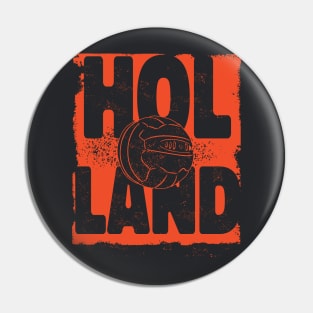 Vintage Holland Football Oranje Netherlands Pin