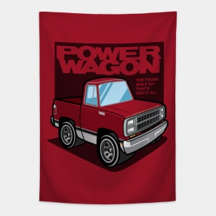 Impact Red - Power Wagon (1980 - White-Based) Tapestry