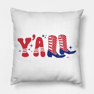 Western America 4th Of July Gift Pillow