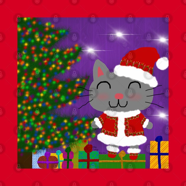 Meowy Christmas by DebiCady