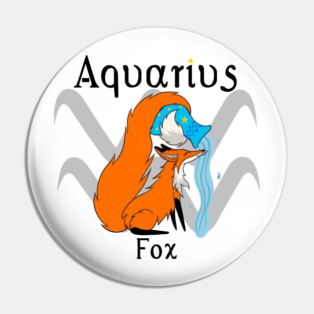 Aquarius Fox Pin by The art of Kai