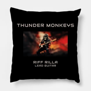 Riff Rilla - Lead Guitarist of the Thunder Monkeys Pillow