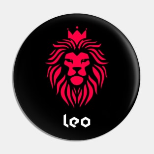 Birthday zodiac sign Leo Lion king Pin