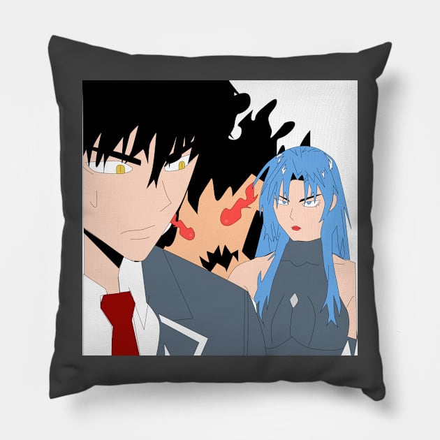 anime manhwa academy school Pillow by illustratorh