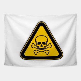 Toxic Warning Sign Tapestry