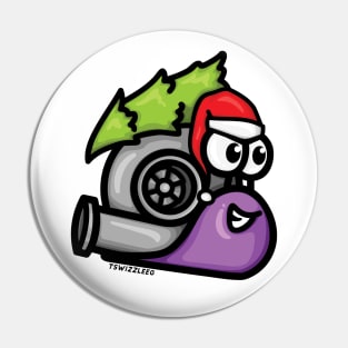 Turbo Snail - Christmas Tree Hauler (Purple) Pin