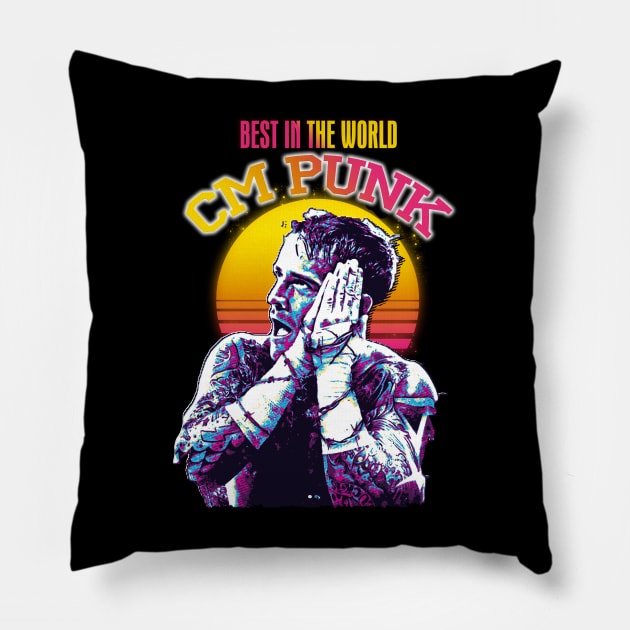 BEST In the World CM Punk WWE Pillow by Suga Collection