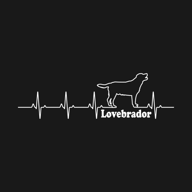 Labrador Lovebrador Heartbeat Pulse Gift by Lomitasu