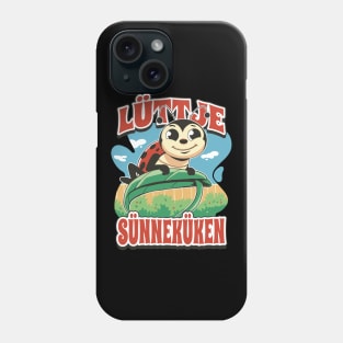 Lüttje Sünneküken Kleiner Marienkaefer Phone Case