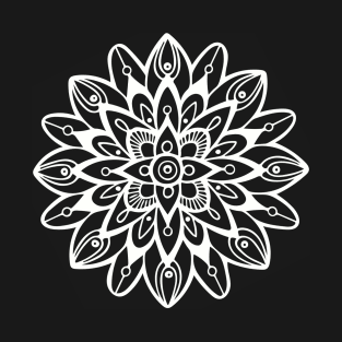 Mandala in White T-Shirt