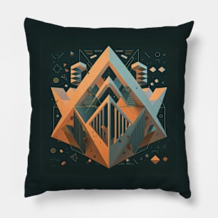 Abstract Geometric Artwork Pillow