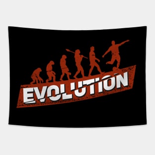 Soccer Player Evolution Striker Gift Tapestry