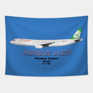 Airbus A321 - Freebird Airlines "Green" Tapestry