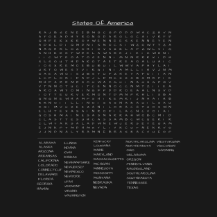 States of America Wordsearch T-Shirt