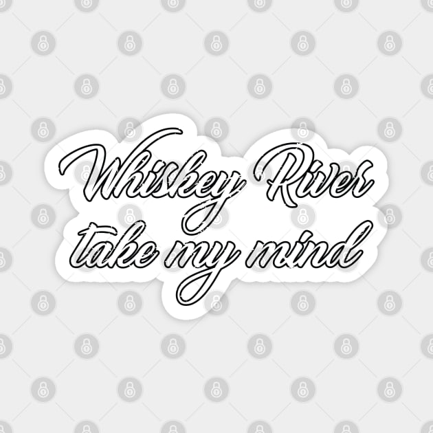 Whiskey River Magnet by Litho