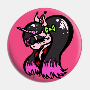 Emo Unicorn Pin