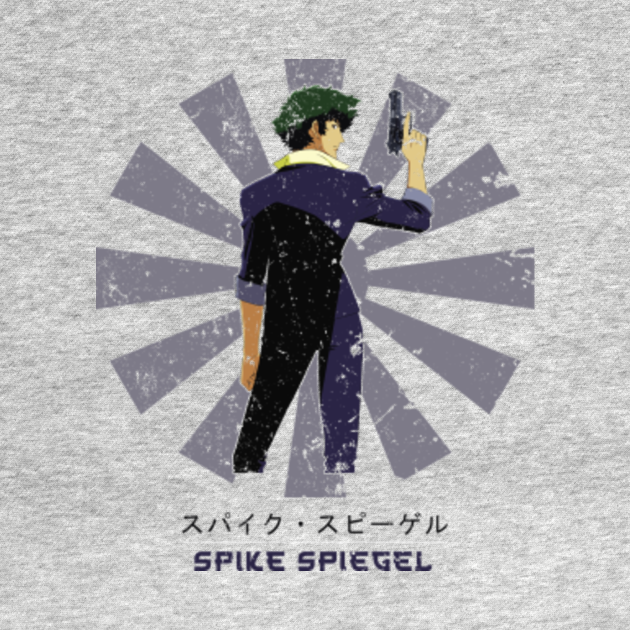 Discover Spike Spiegel Retro Japanese Cowboy Bebop - Spike Spiegel - T-Shirt