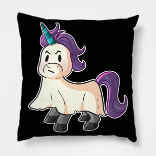 Ghost Unicorn - Spoopy Kawaii Cute Pillow