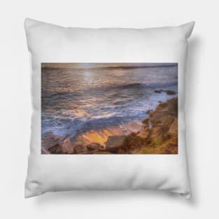 gold on the beach... Pillow