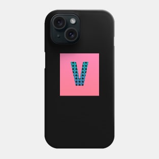 Letter V from roses Phone Case