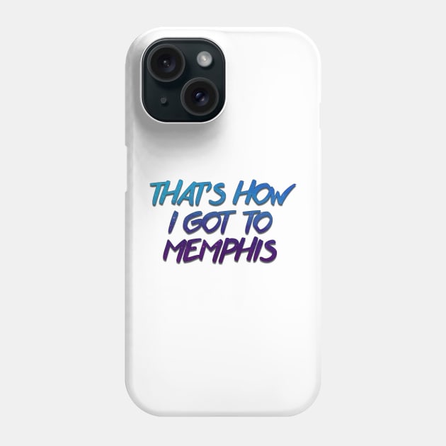 The Newsroom - That's How I Got To Memphis Phone Case by baranskini