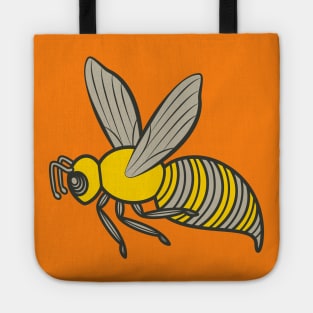 RETRO BUGS BUMBLEBEE Cute Friendly Graphic Cartoon Bee Bug - UnBlink Studio by Jackie Tahara Tote