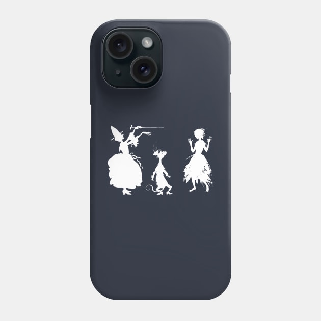 Arthur Rackham Cinderella Silhouette Phone Case by Pixelchicken