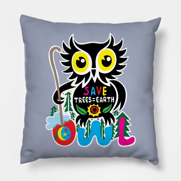 Owl Bird Pillow by martinussumbaji