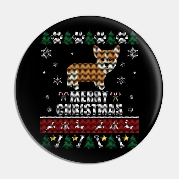 Corgi Butt Christmas Pin by Sleazoid