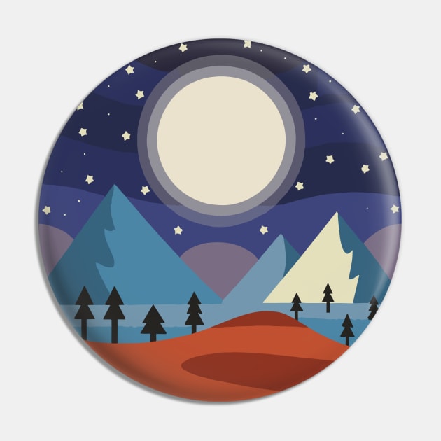 midnight retro Pin by Roshan