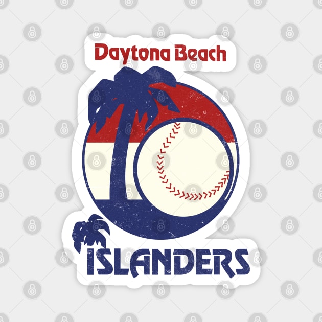 DEFUNCT - Daytona Beach Islanders Baseball Magnet by LocalZonly