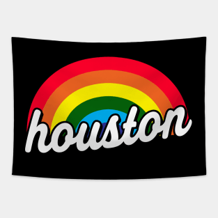 Houston Gay Pride Rainbow LGBT Flag Tapestry