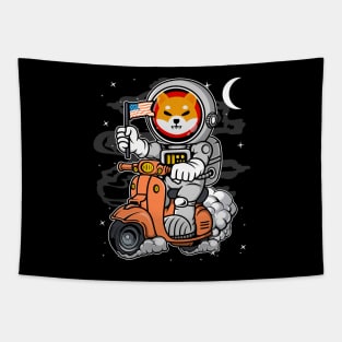 Astronaut Scooter Shiba Inu Coin To The Moon Shib Army Crypto Token Cryptocurrency Blockchain Wallet Birthday Gift For Men Women Kids Tapestry