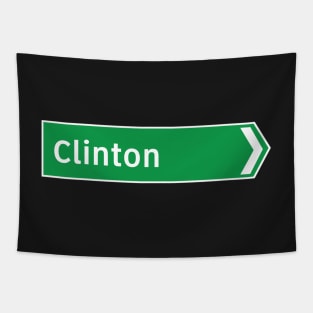 New Zealand Road Signage - Clinton (Southland/Otago) Tapestry