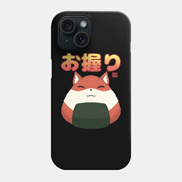 Onigiri Kitsune Phone Case by drixalvarez