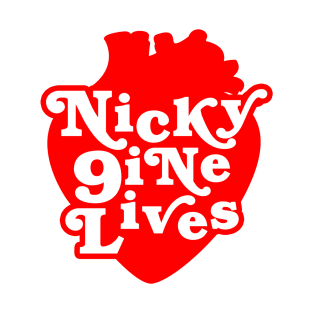 Nicky Nine Lives Red Heart T-Shirt