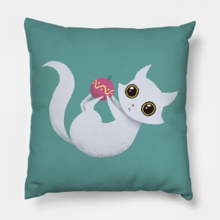 Mischievous kitty Pillow