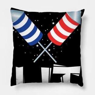 Let's Get Lit Fireworks Pillow