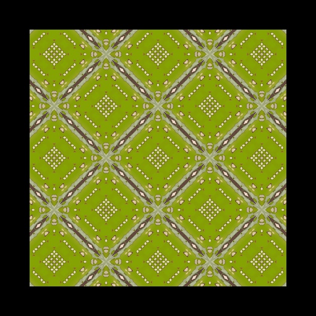 Lime Green Background with Maroon Diamond Pattern - WelshDesignsTP003 by WelshDesigns