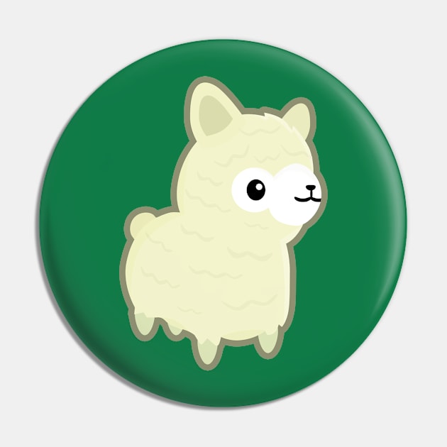 Kawaii Alpaca Pin by KawaiiNir